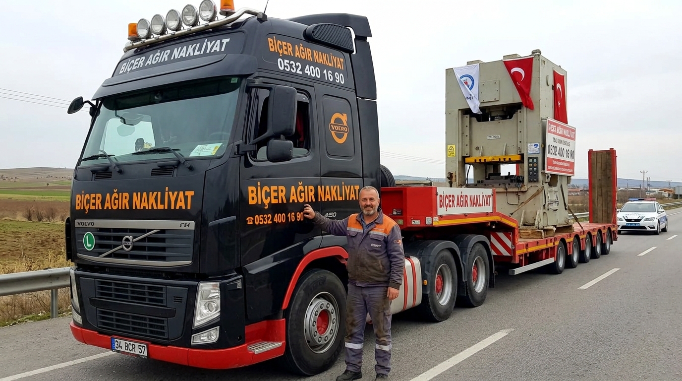 İzmir Pınarbaşı – Konya Akşehir OSB 55 Ton Pres Ağır Nakliye İlanı